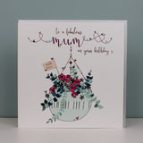Large Fabulous Mum on your birthday card (TJP06)