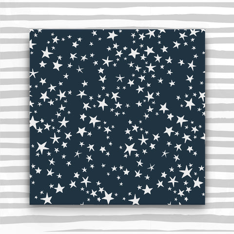 Giftwrap - Stars on navy (WR47)