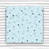 Giftwrap - Stars on blue (WR57)