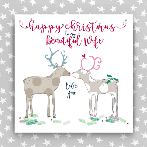 Large Christmas Card - Beautiful Wife (XTJP02)